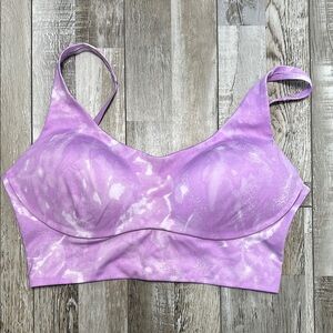 Victoria's Secret Purple and White Sports Bra